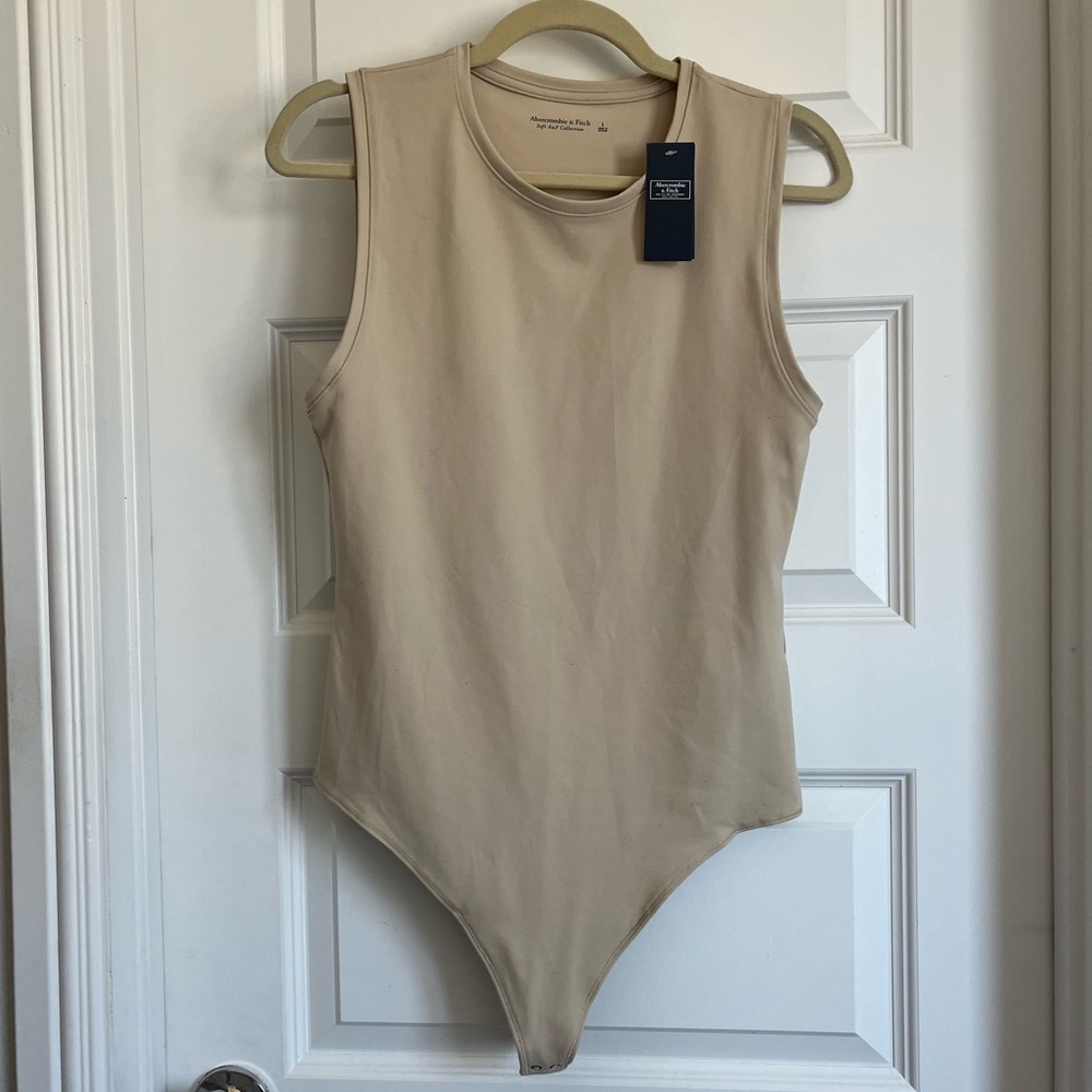 A&F Soft Collection - Abercrombie & Fitch Cotton Seamless Crew Tank Bodysuit